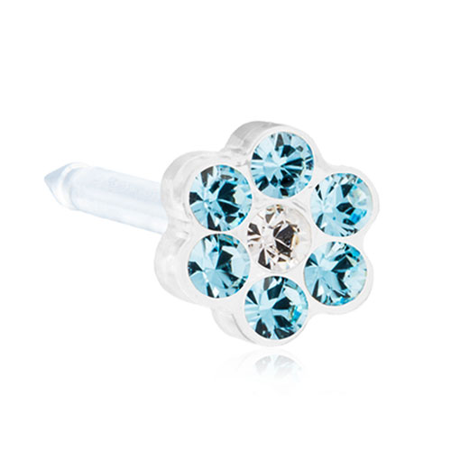 MP Daisy Aquamarine/Crystal 5mm
