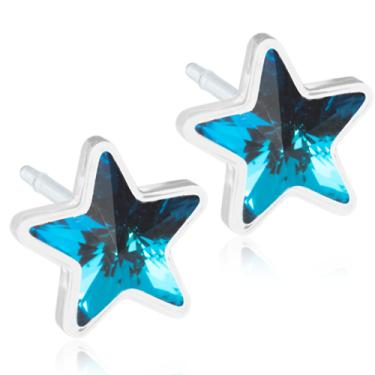 Plastic Star Aquamarine 6mm