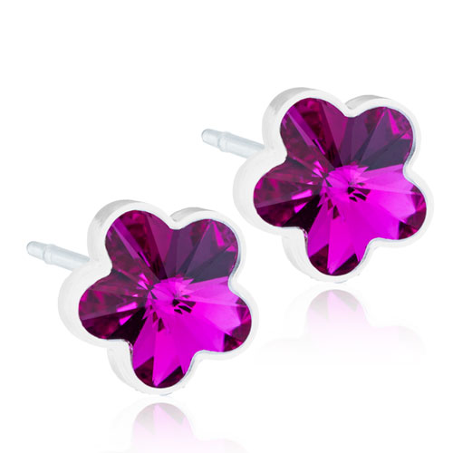 Plastic Flower Fuchsia 6mm