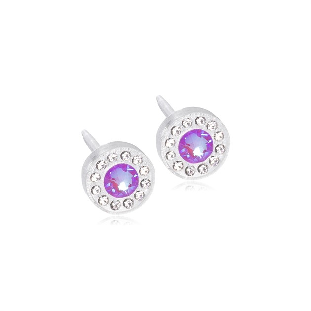 Plastic Brilliance Halo Crystal/Shiny Violet 6mm