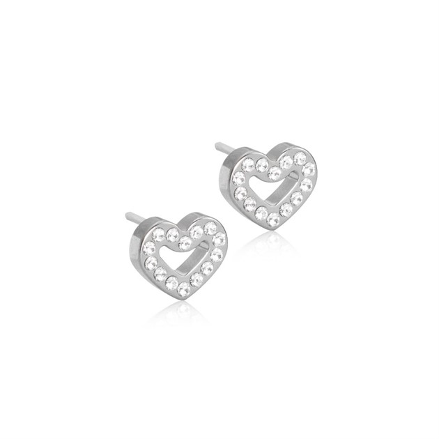 Titan Brilliance Heart Hollow Crystal 8mm