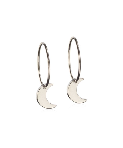 Titan Ear Ring Pendant Moon 14mm