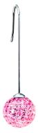 Crystal Ball Light Rose Straight Pendant 12mm
