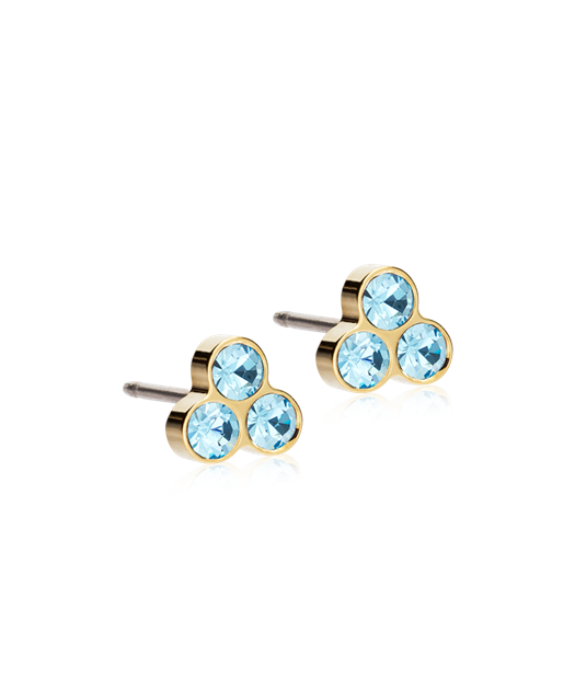 GT Clover 6 mm, Aquamarine