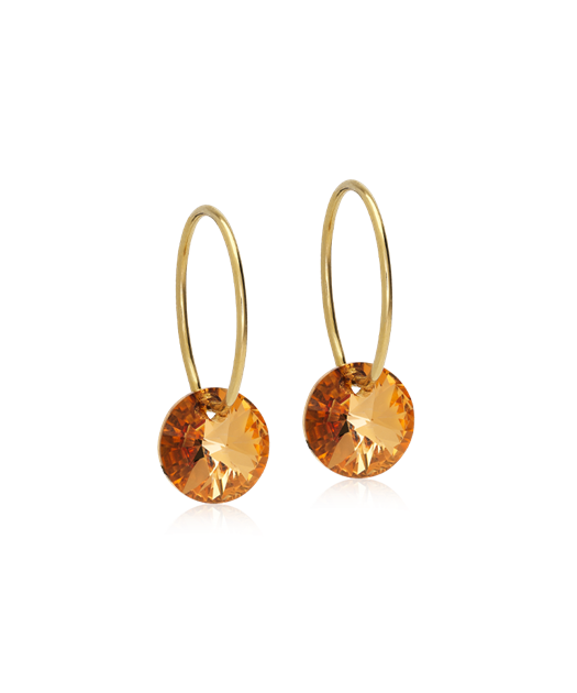 GT Ear Ring 14 mm, Round 8 mm, Bronze