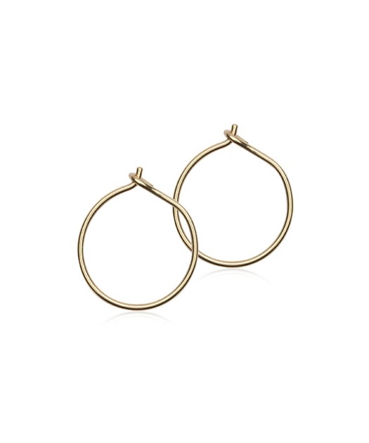 Golden Ear Ring 14mm