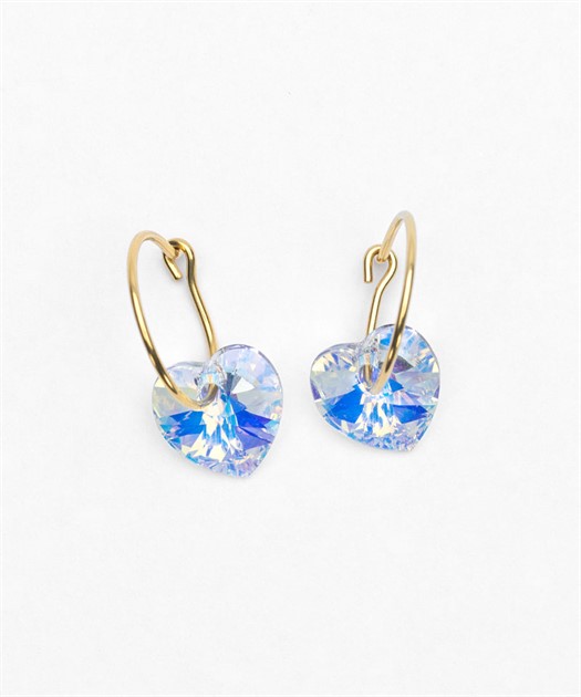 Heart Rainbow Goldring 14mm