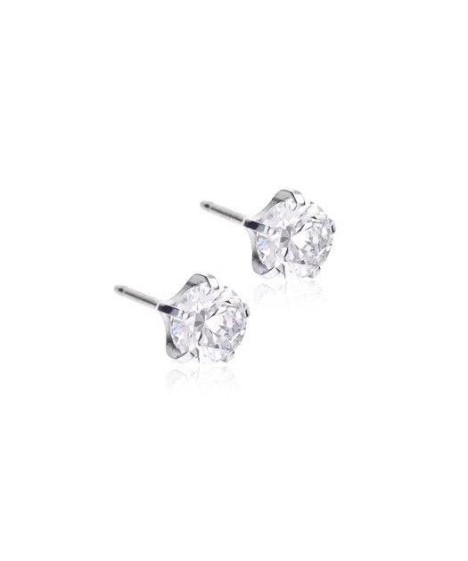 Silver Tiffany Precious CZ Crystal 6mm