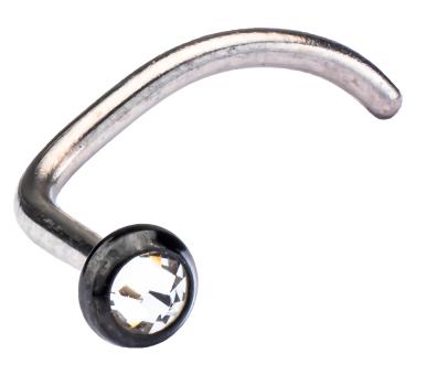 Black Bezel Crystal Nose 3mm