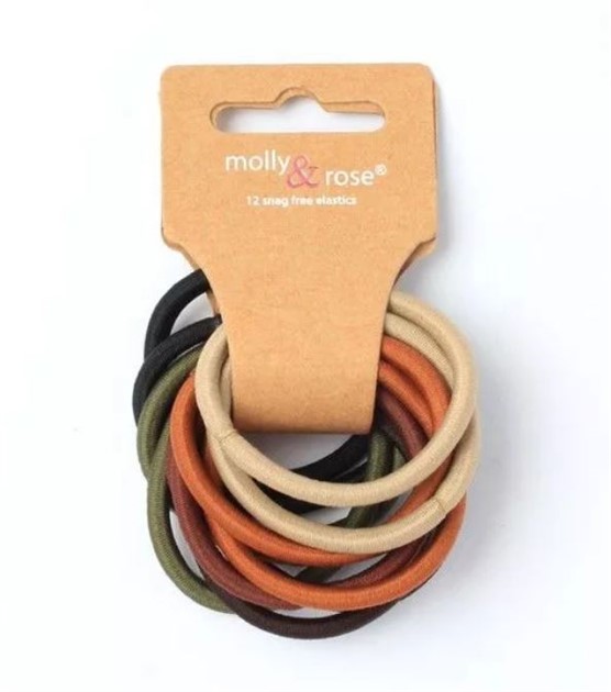 Gummisnoddar Klädda Stora Färgade 12-p