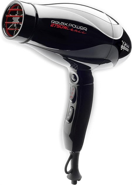 Gamma+ Relax Power Ionic 2750W Ligt & Silent Fön Svart