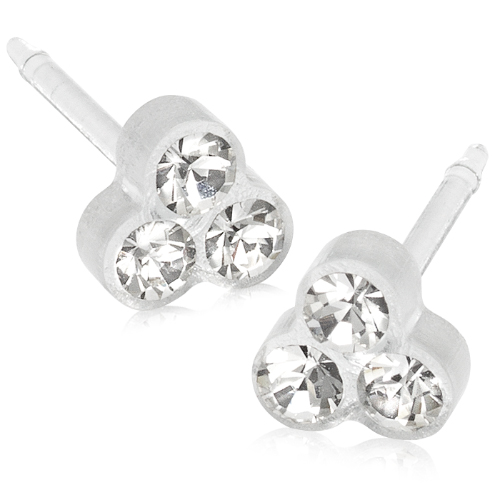 Plastic Clover Crystal 6mm