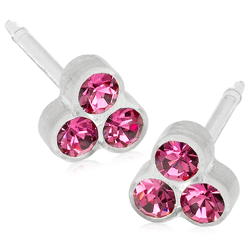 Plastic Clover Rose 6mm