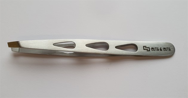 Pincett Cuts & Cuts Silver Hålad Sned